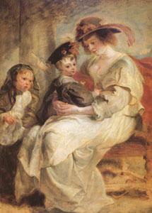 Peter Paul Rubens Helene Fourment and Her Children,Claire-Jeanne and Francois (mk05 ) Sweden oil painting art